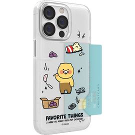 [S2B]Kakao Friends Choonsik's Cartoon Day Translucent Slim Card Case_ Kakao Friends character, Slim and convenient phone bumper, Made in Korea
